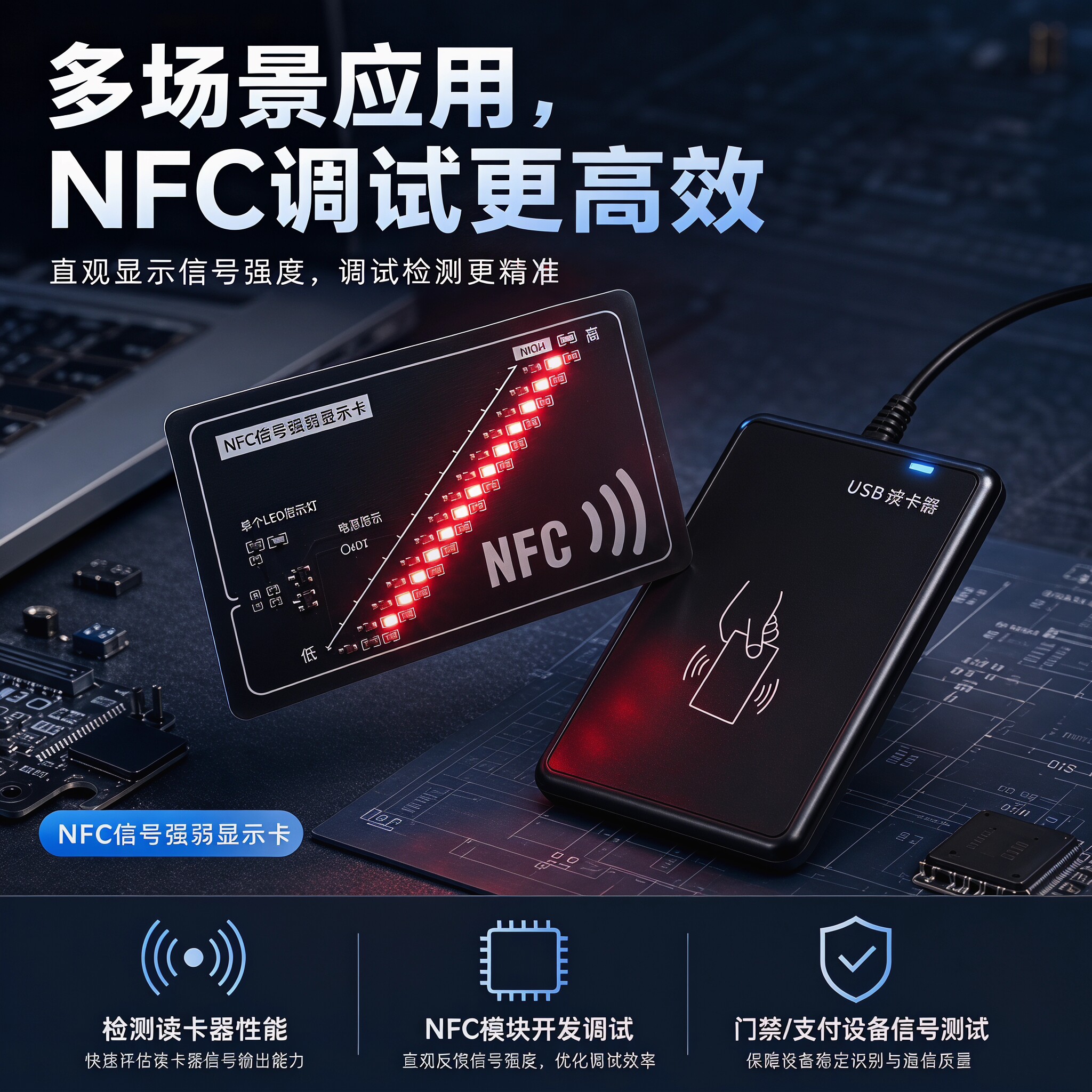 🔍一测便知！NFC信号强弱检测卡让连接不再靠运气 💡-测试工具-淘宝好物网