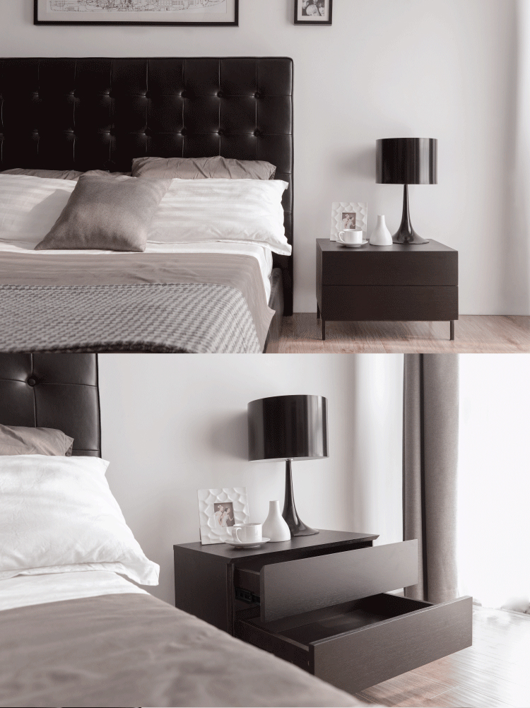 Nordic châu Âu tối giản hiện đại tủ lưu trữ đầu giường tủ nhỏ cạnh giường ngủ tủ tấm thời trang có thể được tùy chỉnh vận chuyển - Buồng mẫu tủ áo đẹp