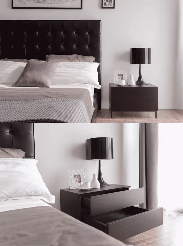 Nordic châu Âu tối giản hiện đại tủ lưu trữ đầu giường tủ nhỏ cạnh giường ngủ tủ tấm thời trang có thể được tùy chỉnh vận chuyển - Buồng tủ nhựa cho bé
