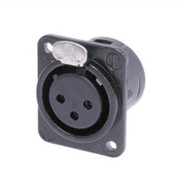 Black Gold Triple Core Cannon Parent Socket Full Balance XLR Panel Wall Socket Skewer Head Connector