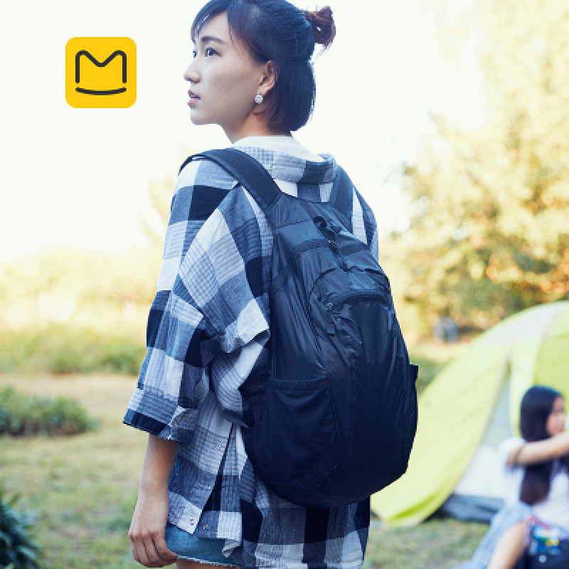 Horse honeycomb folding backpack shoulder ultra-light waterproof outdoor mountaineering portable bag mini men's and women's travel leisure bag