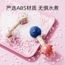 Sand hammer babies can bite boiled newborn childrens early education toys to catch and listen to train small sand bells musical instruments sand eggs