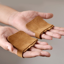 Cowhide Palm guard sports fitness gloves male equipment training summer thin non-slip half finger up to prevent Cocoon