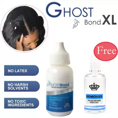 Ghost Bond Weaving Rehair lace Wig Invisible Liquid Glue Closure