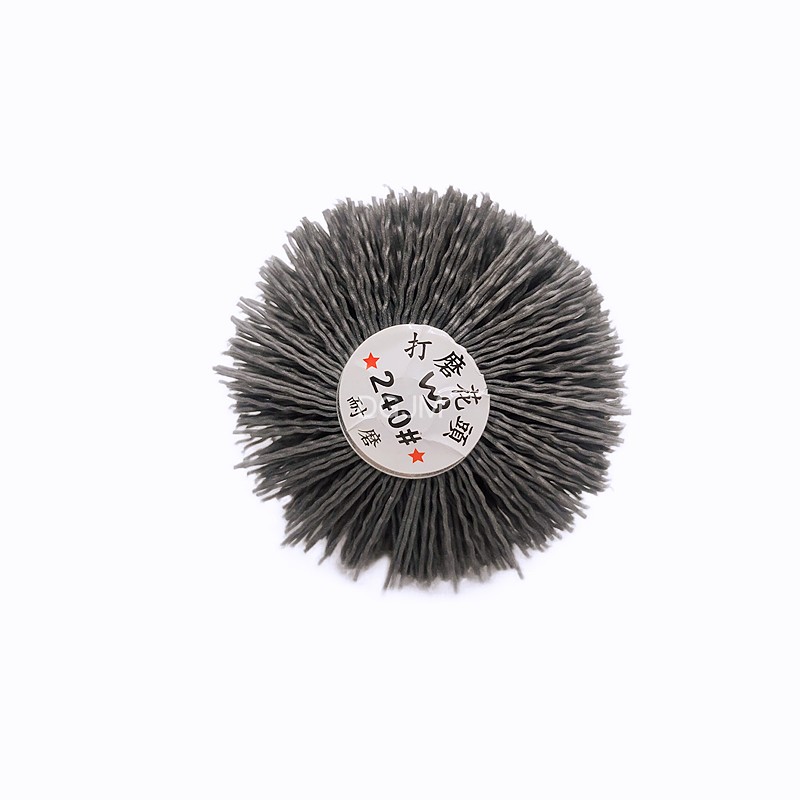 Silicon Carbide Wire Polished Flower Head Abrasive Silk Polished Wheel Cliff Berred Wood Carved Root Engraving Embossed Wear Resistant Polished Brush