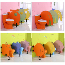  Kindergarten toilet partition childrens bathroom color cartoon urine baffle toilet anti-fold special moisture-proof waterproof board