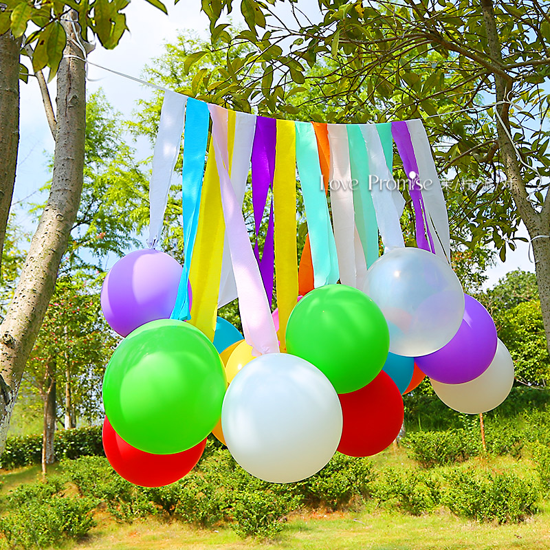 Start of school Placement Balloon Color with Stream Su Color Children's birthday party little fresher and decorated photo props-Taobao