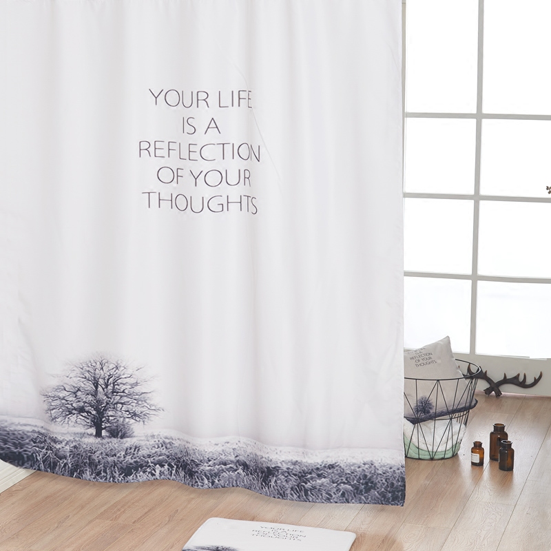 Bath blinds Thickened Waterproof BATH CURTAIN SHOWER SEPP SHOWER SEPP MAKE-UP ROOM CURTAINS BATHROOMS BATHS FOR THOUGHTS TREE BATH CURTAIN