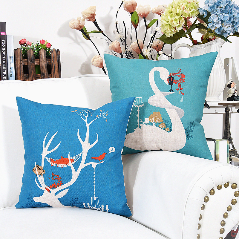 Nordic pillow sofa cushion high - end pillow - cushion sleeve without core - hugging pillow - sleeve and custom size