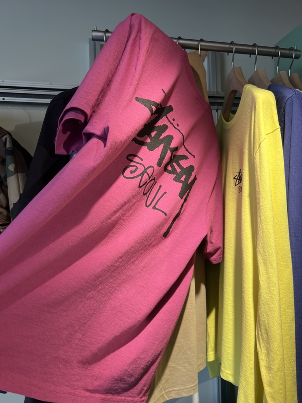 Rogue Rabbit County Sheriff Korea Direct Mail Stussy New Raspberry Pink Seoul Limited Edition Short Sleeve Top Basic Long Sleeve