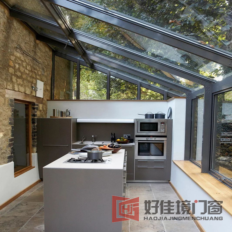 Solar Photovoltaic Power Generation Glass Aluminum Alloy System Sunshine Room Broken Bridge Aluminum Doors and Windows Roof Garden Sealing Balcony