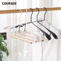 COURAGE wide shoulder hanger no trace anti skid jacket support windproof wooden hook household hanging clothes rack drying rack