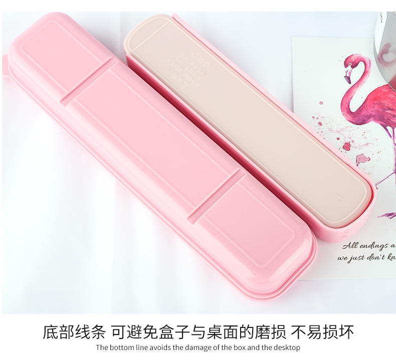 [Hộp trượt lớn] lúa mì rơm dao kéo hộp lưu trữ đũa đũa hộp di động hộp lưu trữ - Đồ ăn tối bộ bát đĩa sứ cao cấp
