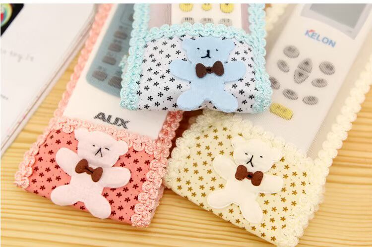 Multi-kích thước Teddy Bear Hàn Quốc vải ren đặt TV điều khiển từ xa máy điều hòa không khí điều khiển từ xa vỏ bảo vệ bộ bìa bụi - Bảo vệ bụi bao trùm máy giặt