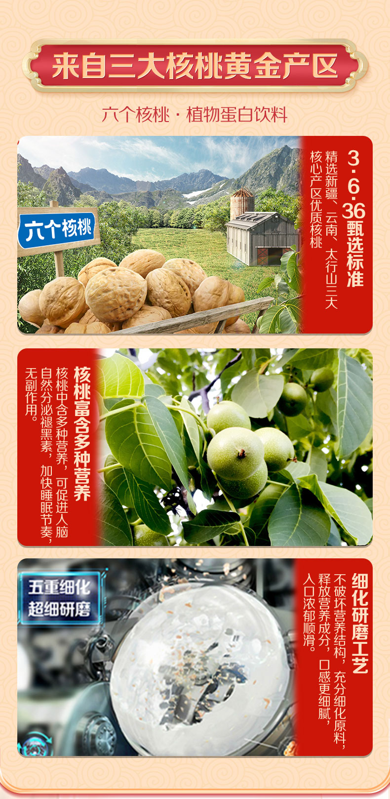 养元 虎年贺岁款 六个核桃植物蛋白饮料 240ml*12罐 图6