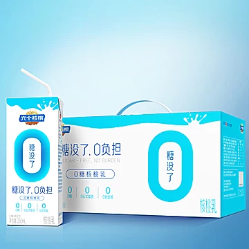 【六个核桃】0糖核桃乳250ml×12盒