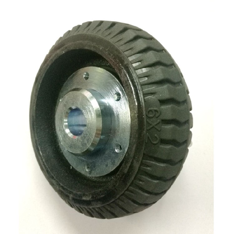 Taiwan Desheng imported QPU rubber 6-inch drive wheel AVG small wheel rough surface non-slip drive wheel