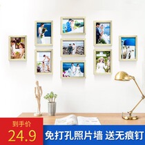 Photo wall decoration photo frame combination Photo Wall photo wall Photo Wall non-perforated photo wall Photo Wall living room photo wall