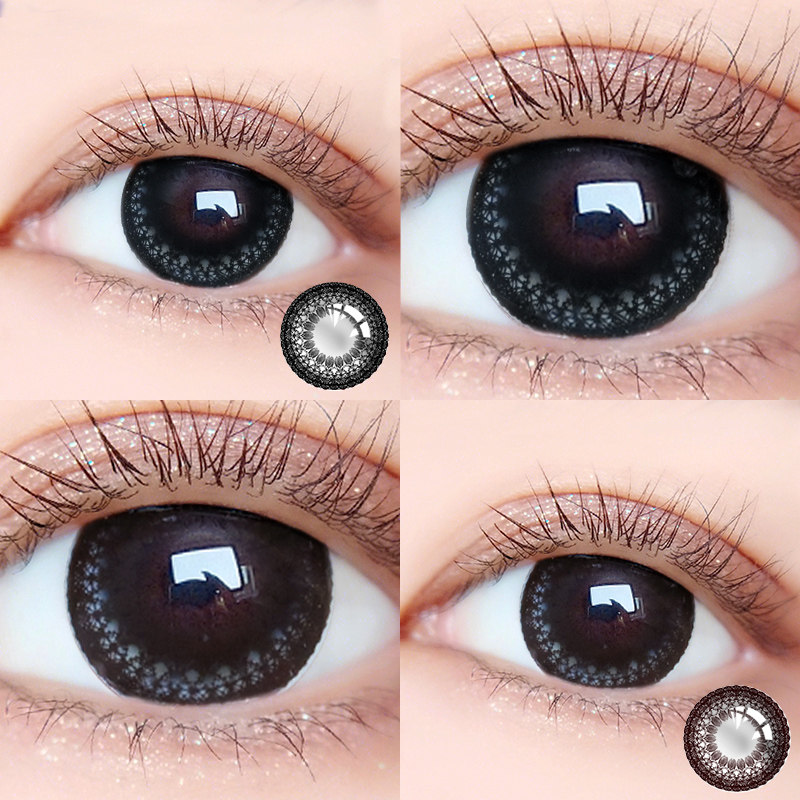 Princess Lace Princess Large Diameter Small Diameter Beauty Pupil Year Throwing Women Mixed Blood Cos Invisible Myopia glasses 1 piece of clothing for half a year