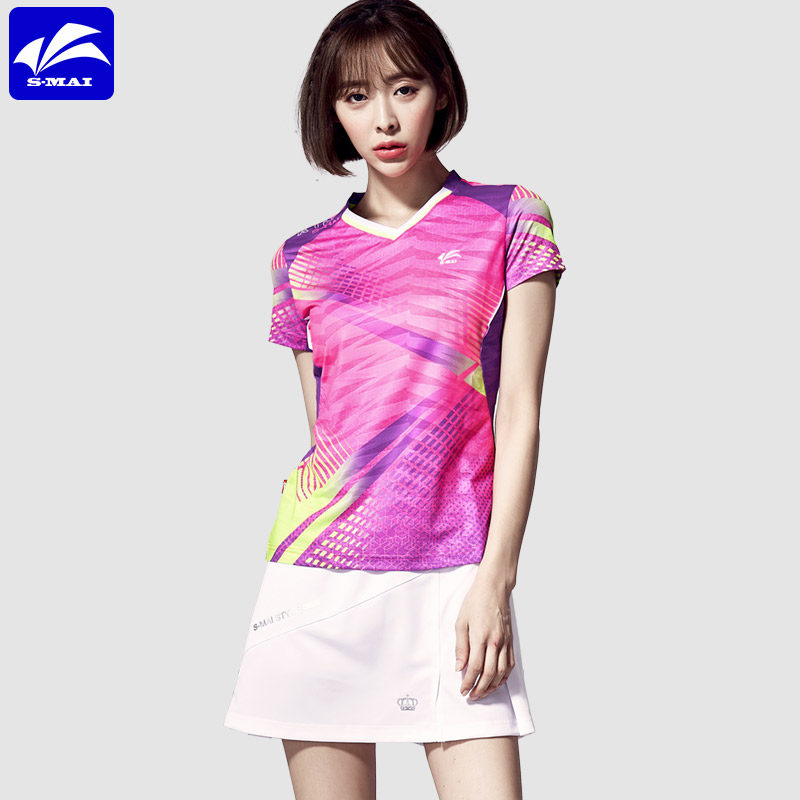 butiky speed mai summer new badminton suit women suit women speed dry breathable short sleeve badminton sportswear
