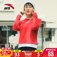 Áo len nữ cổ lọ Anta 2018 In thời trang mới Áo thun nữ thể thao Top 96838703 áo hoodie nữ