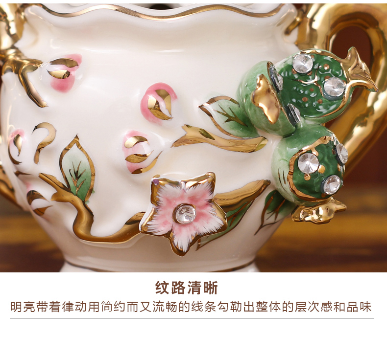 European ceramic tea set home sitting room with the tray was coffee cup suit creative wedding present for girlfriends