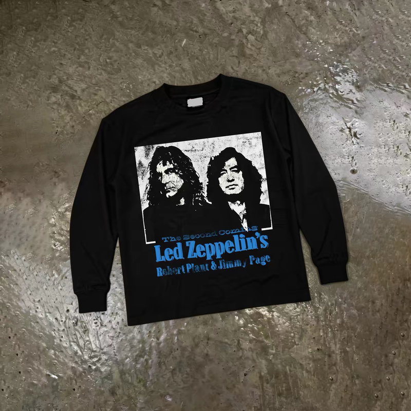 I'M Not the Ginger Led Zeppelin Vintage Heavyweight Pure Cotton Long Sleeve T-Shirt Tee
