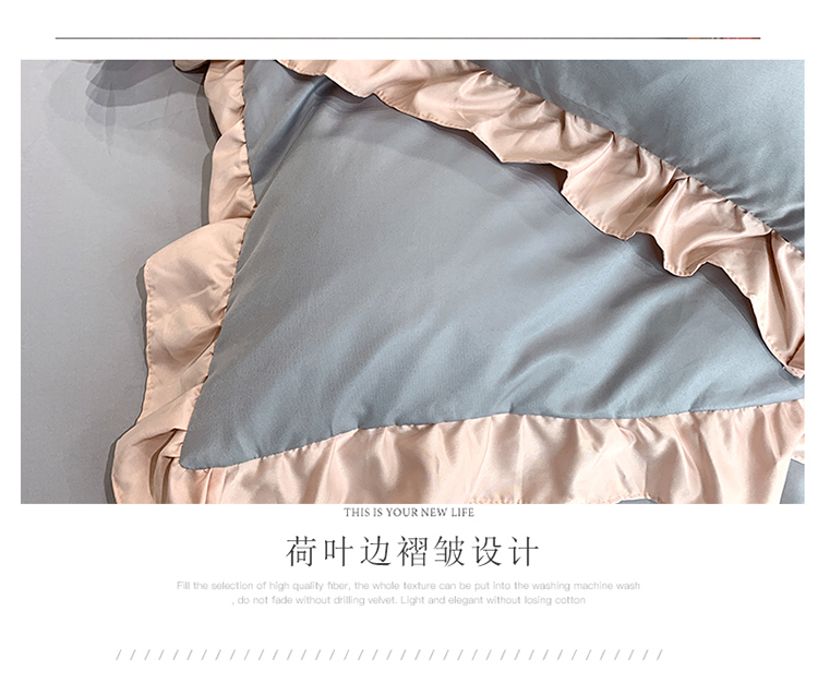 Lưới lụa đỏ bốn mảnh lụa châu Âu mùa hè mượt mà trần truồng ngủ 2.0m bộ đồ giường chăn mùa hè - Bộ đồ giường bốn mảnh chăn ga đẹp