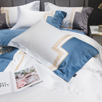 Nordic minimalist sheets Four pieces of European style Extravagant Luxury 100 All cotton Pure cotton True Silk High End bedding