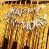 С Днем Рождения, Английский макет писем алюминиевая мембрана воздушный шар для детской вечеринки