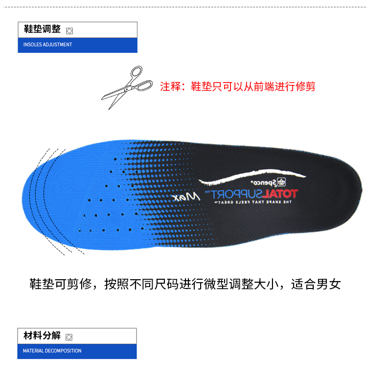Spenco 思 奔 鞋垫 Nam phẳng chân sửa vòm hỗ trợ chân trong và ngoài chạy giảm xóc đế lót nữ miếng lót giày mua ở đâu