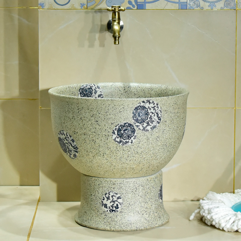 Chinese style home dressing room floor style size No. Even body wash mop pool balcony integrated mop pool pier cloth pool basin