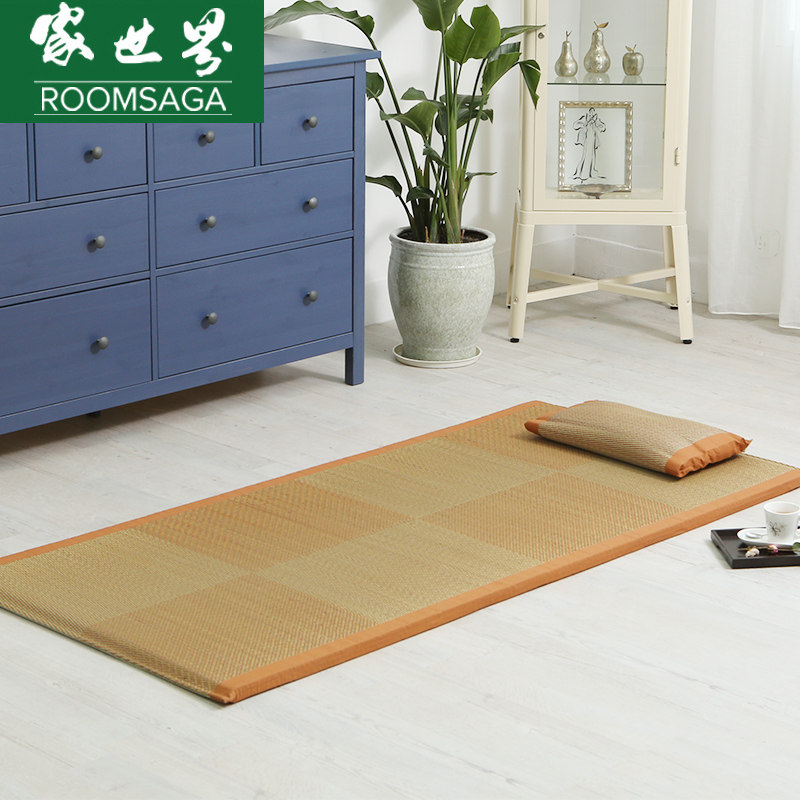 Summer student dormitory straw single mat 1 meter thick straw mat Lunch break mat Bed mat Sleeping mat Double-sided mat