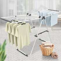 Tide East Chao West drying rack floor foldable balcony household drying rack indoor hanging hanger