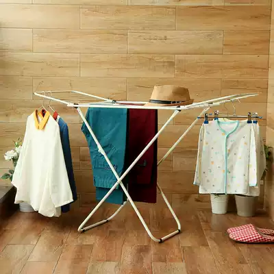 Chaodong Chaoxi drying rack Floor-to-ceiling folding indoor drying rack Household mini small bay window towel rack drying rack