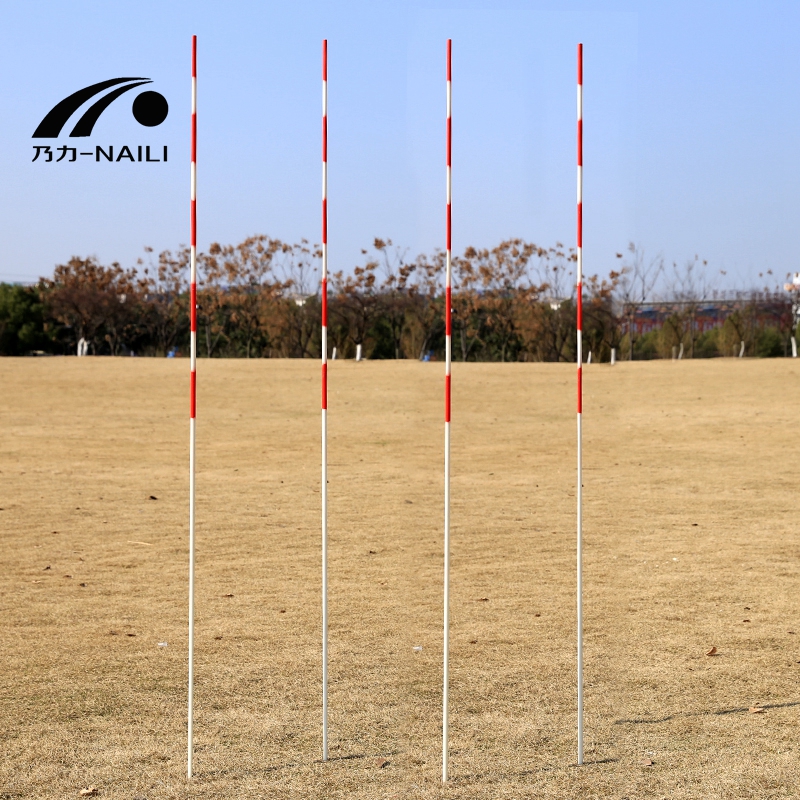 Volleyball flag stick logo with air volleyball mesh fiberglass marker pole 1.8m beach air volleyball marker stick