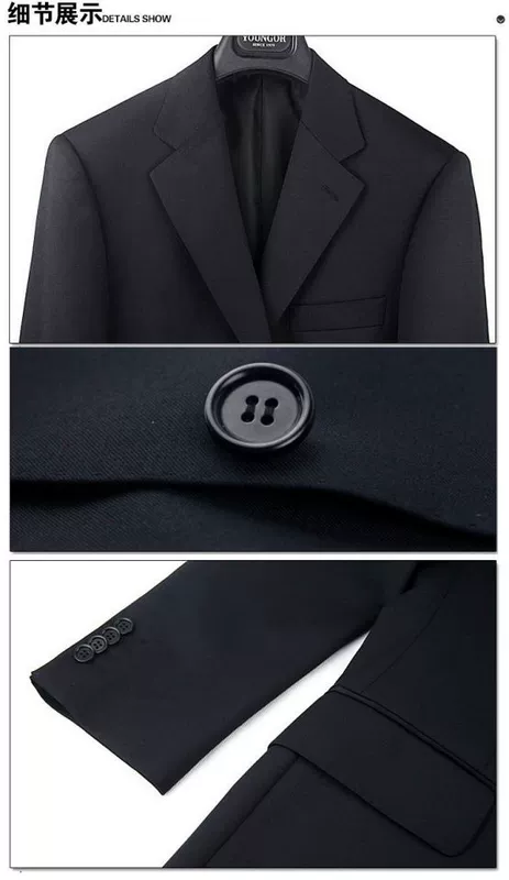 TX28804 Bộ đồ len dành cho nam giới trẻ trung Bộ đồ màu xanh Navy Pure Pure Blue XF68 Chỉ có 1018 Áo quà blazer nam