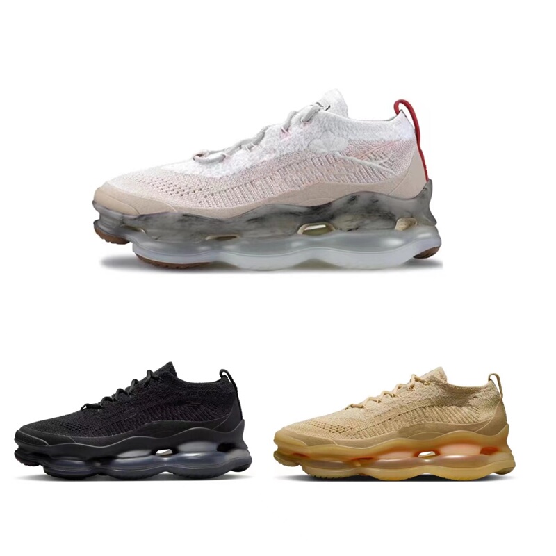 New Women's Shoes for Spring and Summer, Mesh Woven Large Air Cushion Thick-Soled Cushioning Height-Increasing Air Cushion Shoes, Men's Running Sports and Casual Shoes