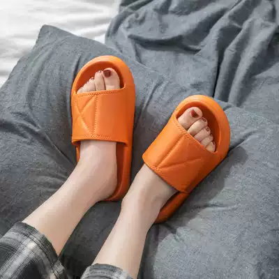 Slippers summer indoor non-slip couple home a pair of bathroom sandals female home Bath thick soled home men's drag