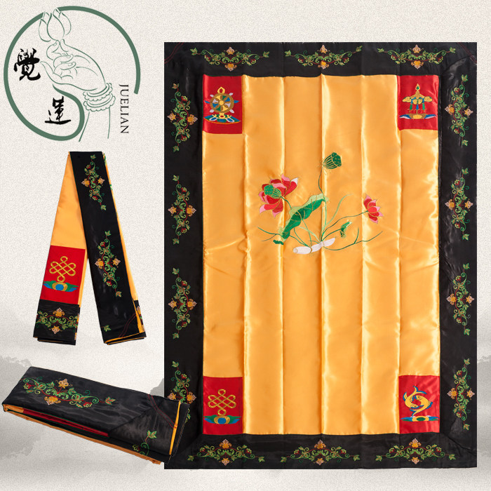 Jue Lian Lilly Veron is a flower with a sleeping cushion Buddhist supplies Buddhist supplies Buddhist embroidered flowers are accepted to be customized