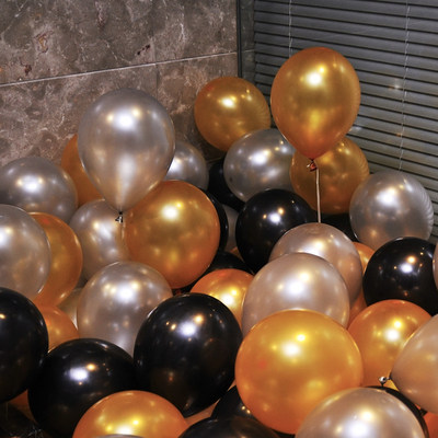 Xinjiang 2 2 grams 10 inch pearlescent thickened latex balloon children's birthday wedding room door decoration supplies