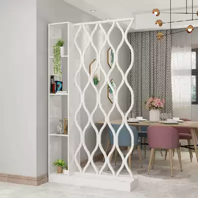 European modern simple hall cabinet screen partition decoration foyer White ultra-thin corner cabinet with key porch cabinet