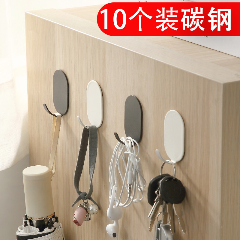 Hook Sticky Hook Powerful Adhesive Free To Punch Door Rear Kitchen Wall Without Mark Suction Cup Sticky Hook Powerful Load Bearing Rack Bathroom