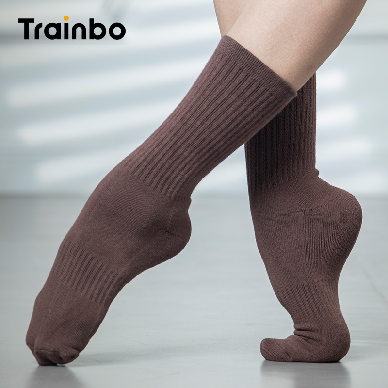 Modern Dance Socks Dance Classical Dance Non-slip Practice Socks Cotton Long Midcylinder Male And Female Thickened Body Yoga Ballet Socks