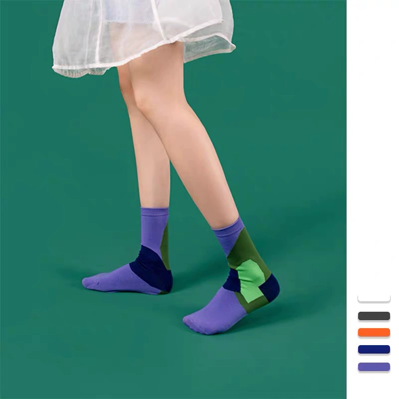 Thương hiệu thời trang thương hiệu Pháp 19AW loạt bông hoa lớn văn học vớ dễ thương, vớ bông thể thao, vớ thời trang nam và nữ - Vớ thể thao