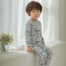Conspicuenwood new children Laika lingerie suit men and women childrens clothes autumn and winter foreign air pure cotton home for small bear