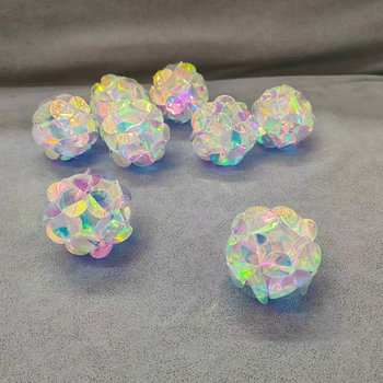 Colorful Laser Flower Ball Handmade Lantern Christmas Ball Led String Lights Pendant Cross-Border Hot-Selling Home and Garden Decoration