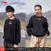 Áo Len Li Ning Nam Mùa Xuân Và Mùa Thu Dài Tay Nhung Mỏng In Hình Cặp Đôi Xu Hướng Áo Chui Đầu Rời Thể Thao Hàng Đầu Nữ Áo phông dài