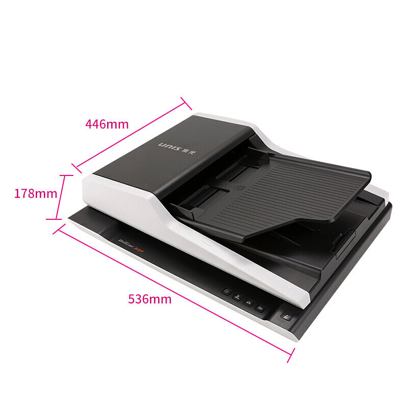 Ziguang F2120 high-speed scanner flatbed, paper-fed double-sided scanning, 20 pages and 40 sides, color document PDF scanning