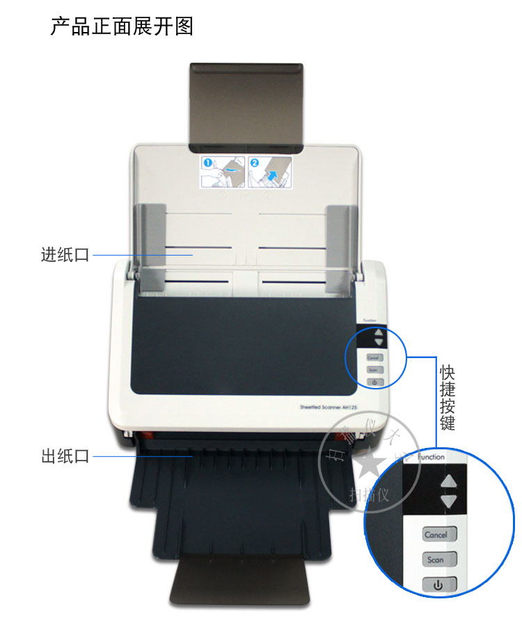 Máy quét Avision AH125 Hongguang AH125 25 trang / phút Máy quét song công tốc độ cao bán tại chỗ